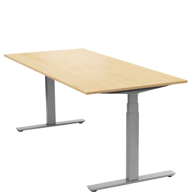 Ergofunk Smart 1800x800 mm silver/björk - 1800x800mm - 1