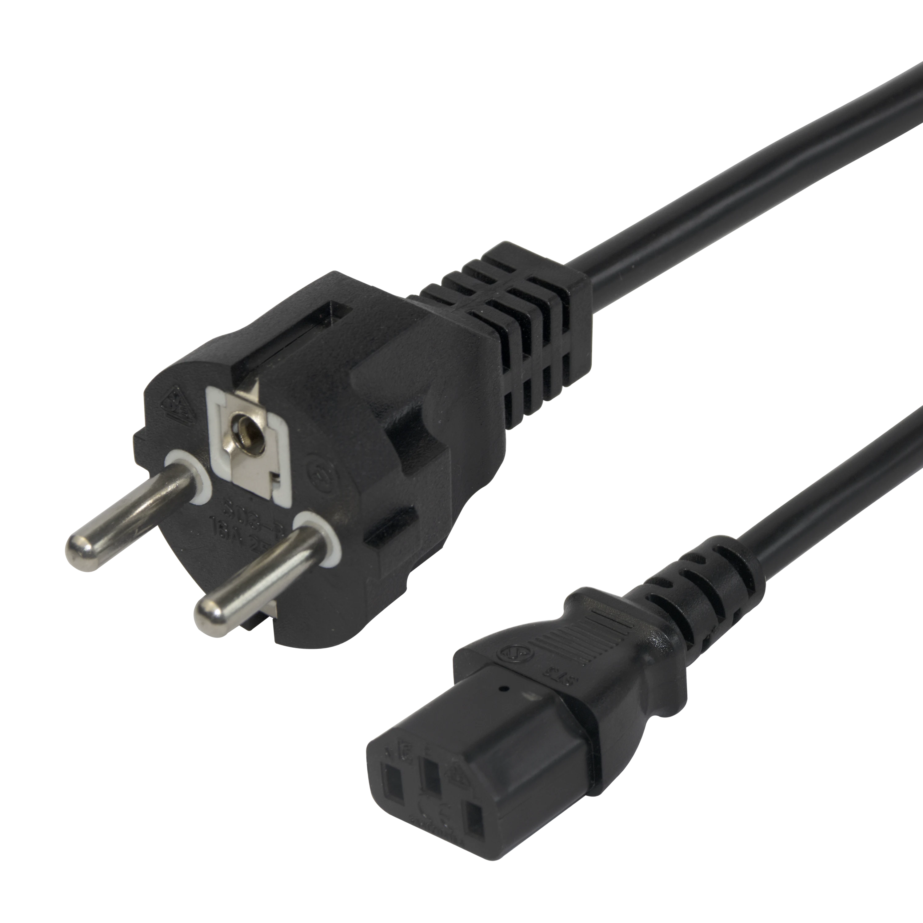 Strömkabel Deltaco CEE 7/7-C13 1,5m svart - 1