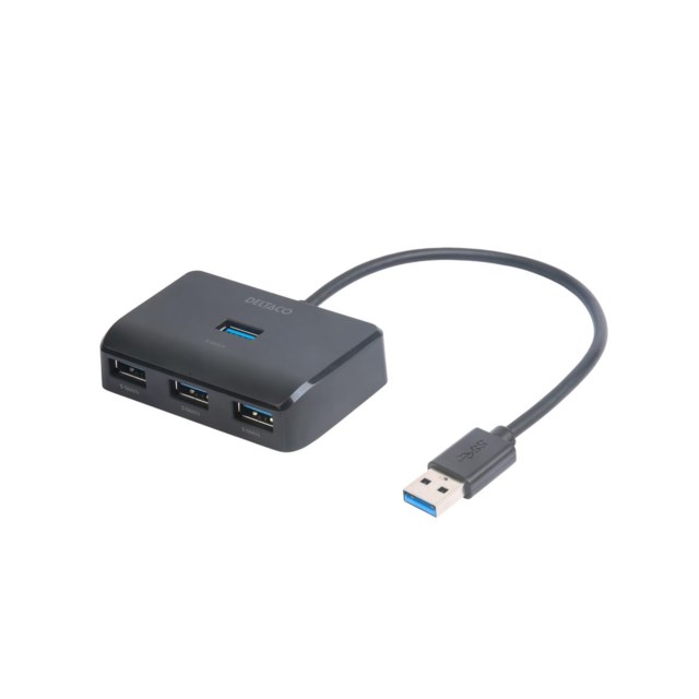 USB-A Hub 5 Gbps 4x USB-A Svart - 1