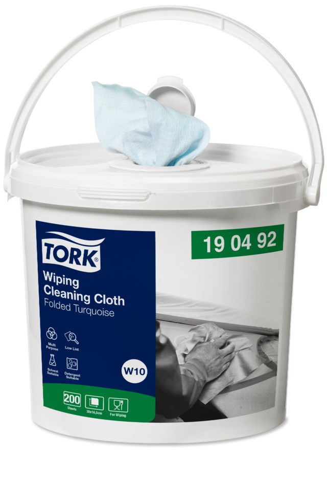 Rengöringsduk Tork W10 Precision hink 16,5x30cm 200st/fp - 165x300mm - 1