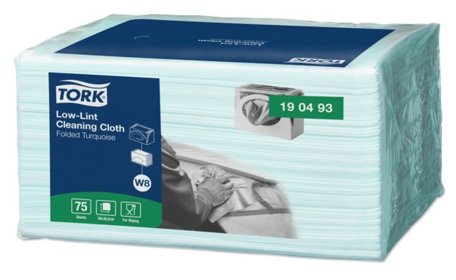 Rengöringsduk Tork W8 Precision 38,5x30cm 75st/fp - 385x300mm - 1