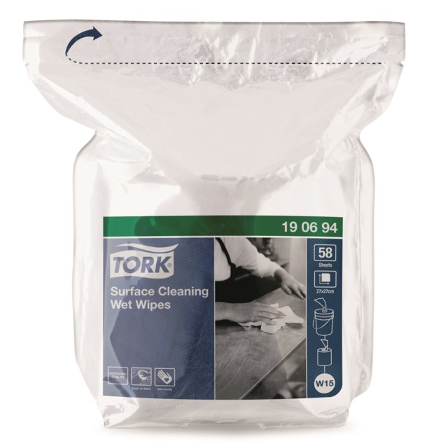 Våtdukar Tork för ytrengöring refill 4x58st/fp - 1