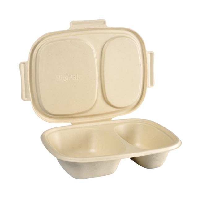 Matlådor Duni Take Away Shield Clambox 600/300ml 200st/krt - 600/300ml - 1