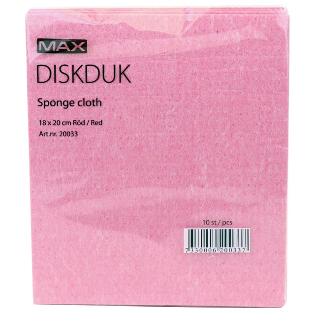 Diskduk Max röd 10/fp - 180x200mm - 1