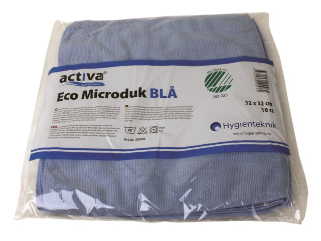 Mikrofiberduk Activa Eco blå - 320x320mm - 1