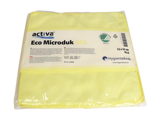 Mikrofiberduk Activa Eco gul - 320x320mm - 1