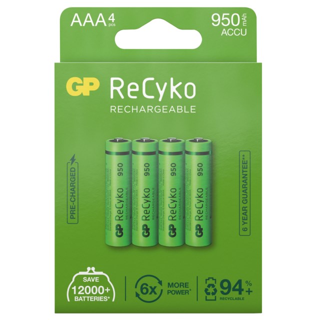 Batteri GP ReCyko+ AAA 4/fp - AAA - 1
