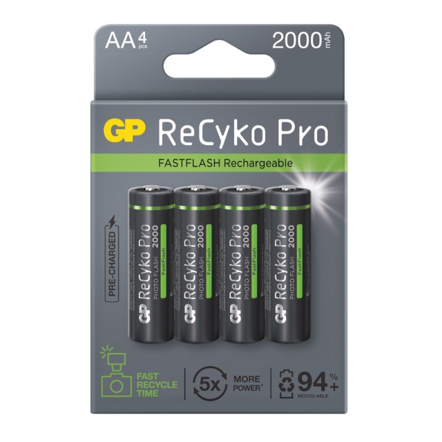 Batteri GP ReCyko+ Pro AA 4/fp - AA - 1