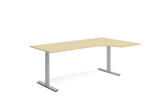 Ergofunk Smart 2000x1200H mm silver/björk - 2000x1200Hmm - 1