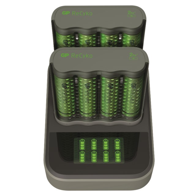 Batteriladdare GP ReCyko M451 + D851 inkl 8 AA batterier - 1