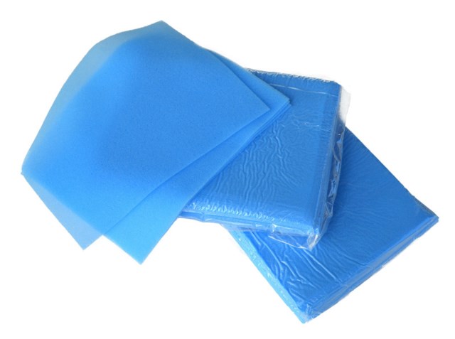 Tvättlapp Skum Blå  25x20x0.2cm blå 4200st/fp - 250x200mm - 1