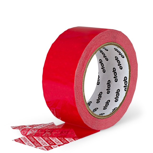Säkerhetstejp Etab 50mx50mm, röd," Open Void" - 55mmx50m - 1