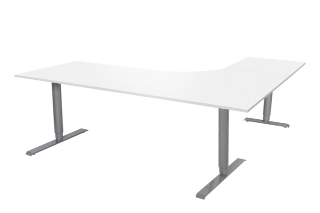 Bord El 3-Pelarstativ 200X200 Silver-Vit - 2000x2000mm - 1