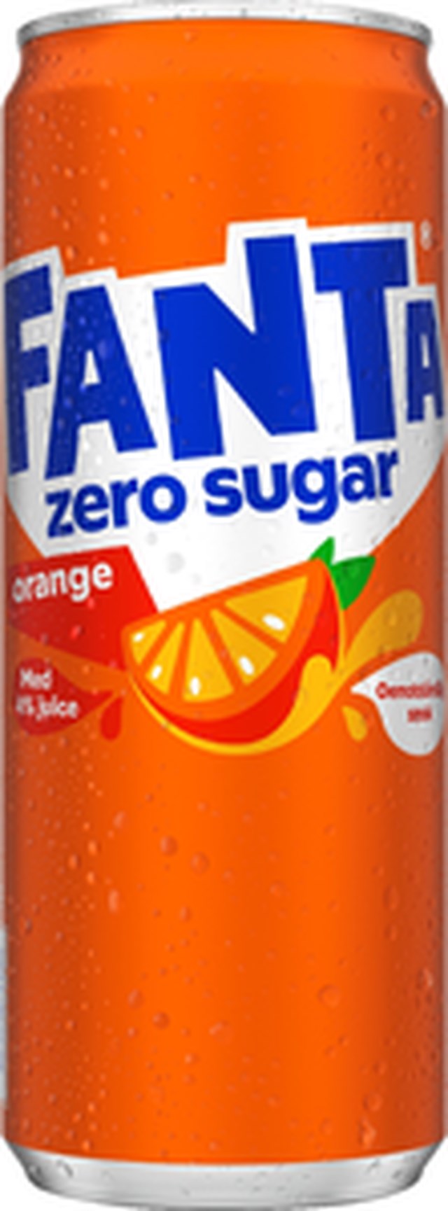 Dryck Fanta Zero Orange 33cl 20st/fp - 10kg - 1