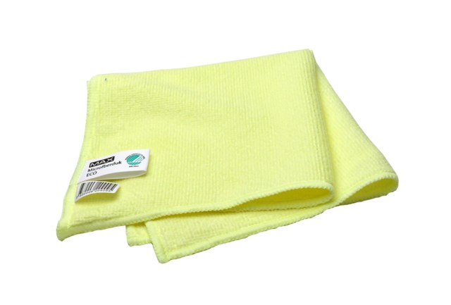 Mikrofiberduk MAX Microduk ECO, gul, 32x32 cm, Svanenmärkt - 1