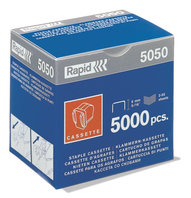 Häftklammerkassett Rapid 5050e 3 x 5000st - 1