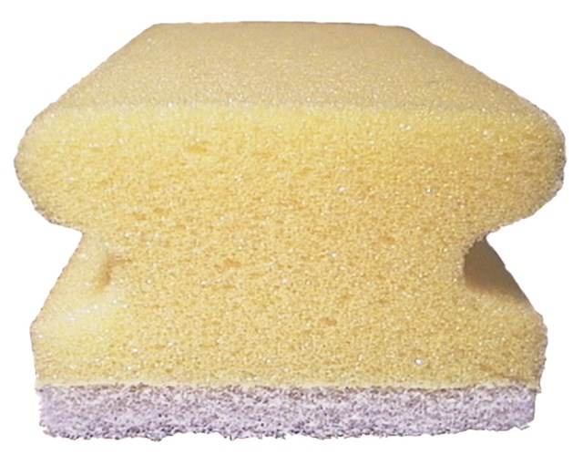 Skursvamp Gul/Vit 140X70, STYCK - 140x70mm - 1