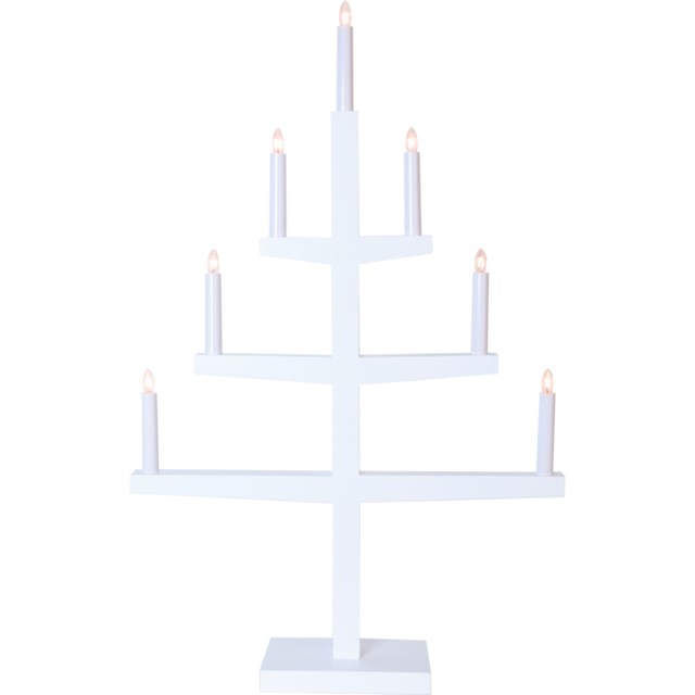 Ljusstake Tripp 7 ljus 77cm vit - 1