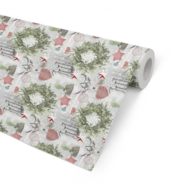 Julpapper Candlelight 57cm x 154m 7kg - 570mmx154m - 1