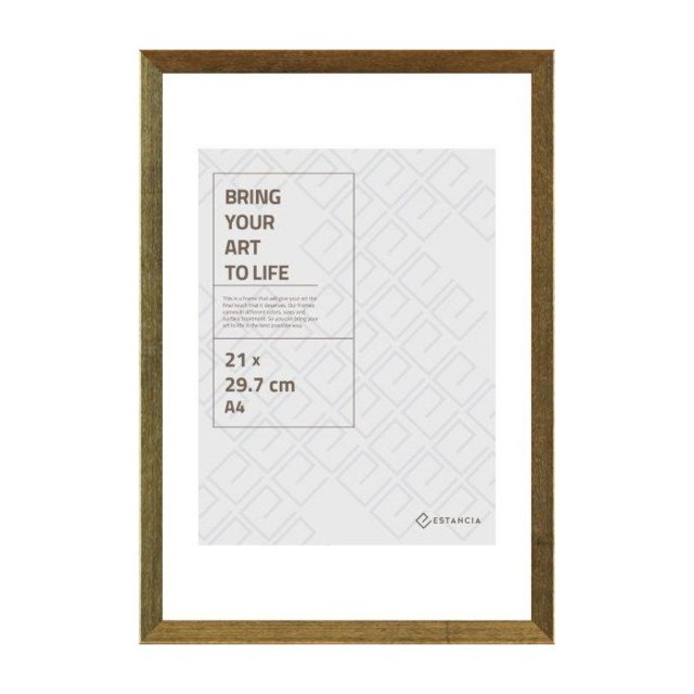 Fotoram guldfärgad trä 21x29,7cm - 210x297mm - 1