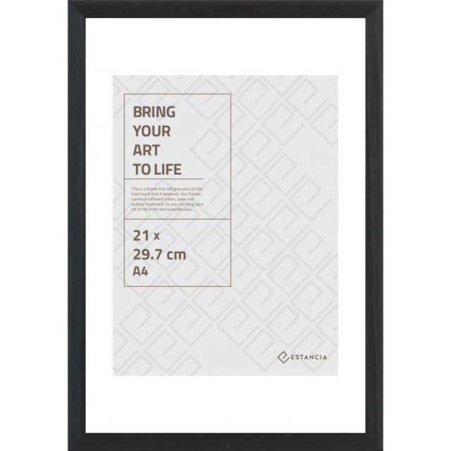 Fotoram svartfärgad trä 21x29,7cm - 210x297mm - 1
