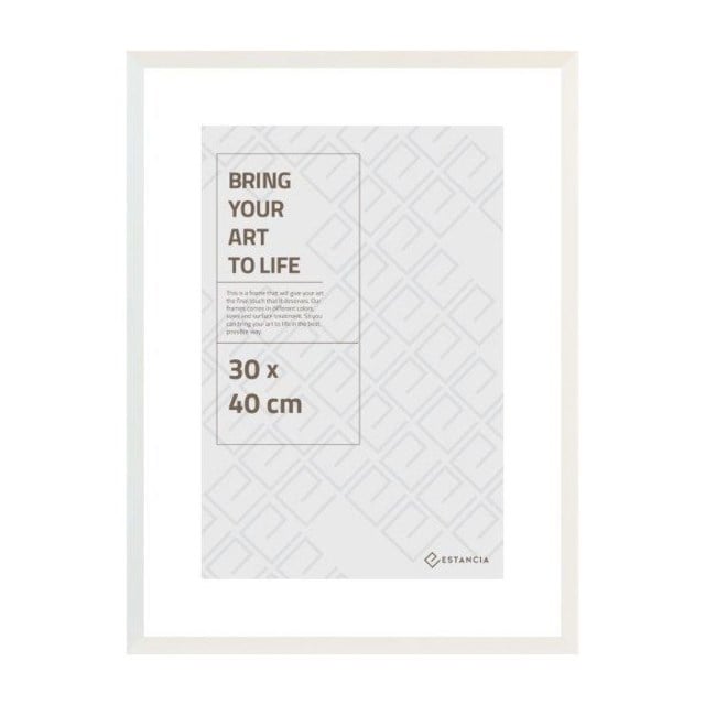 Fotoram vitfärgad trä 30x40cm - 300x400mm - 1