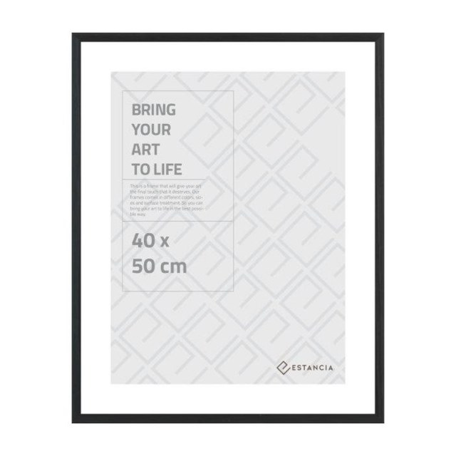 Fotoram svartfärgad trä 40x50cm - 400x500mm - 1