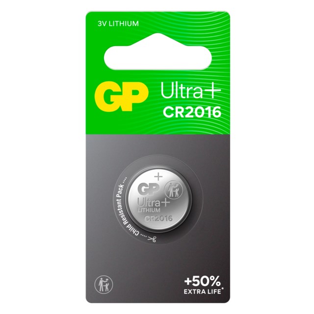 Knappcellsbatteri GP Litium CR2016 - 1