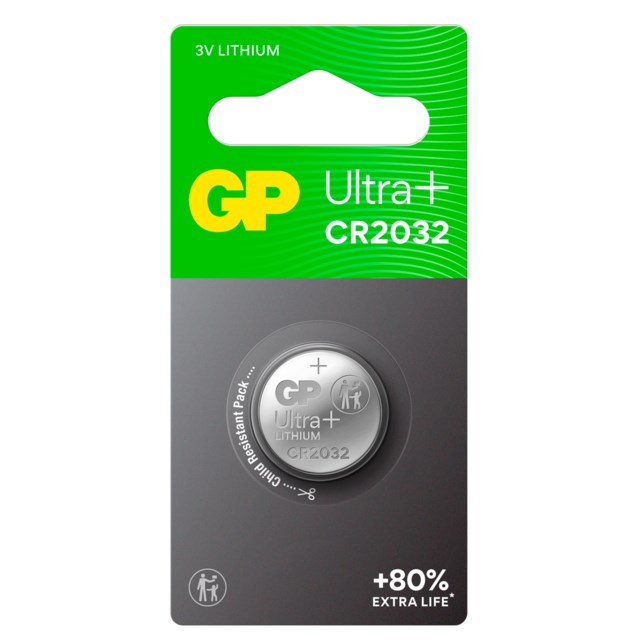 Knappcellsbatteri GP Litium CR2032 - 1