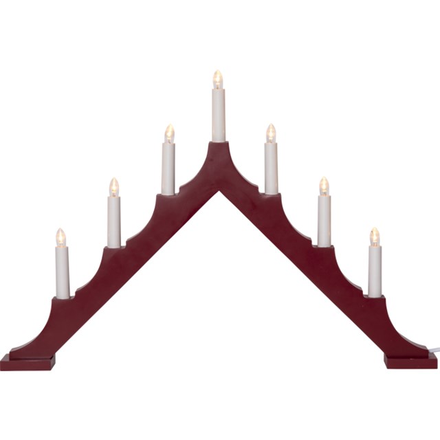 Ljusstake Alma Röd 58,5 cm - 1