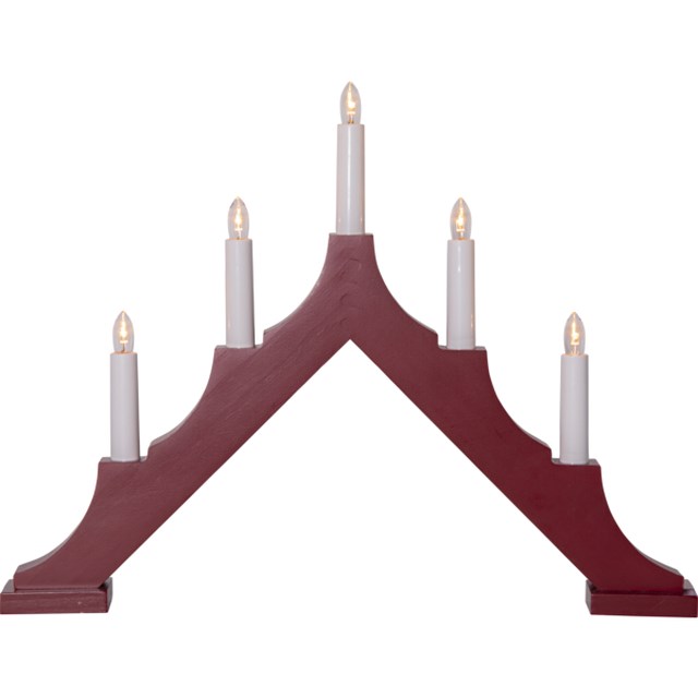 Ljusstake Alma Röd 44 cm - 1