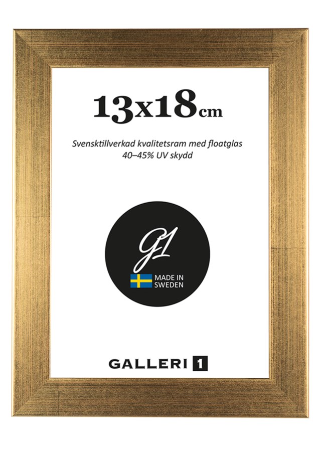 Fotoram guldfärgad trä 24x30cm - 240x300mm - 1