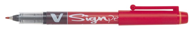 Fiberpenna Pilot V Sign röd 0,6 mm - 0,6mm - 1