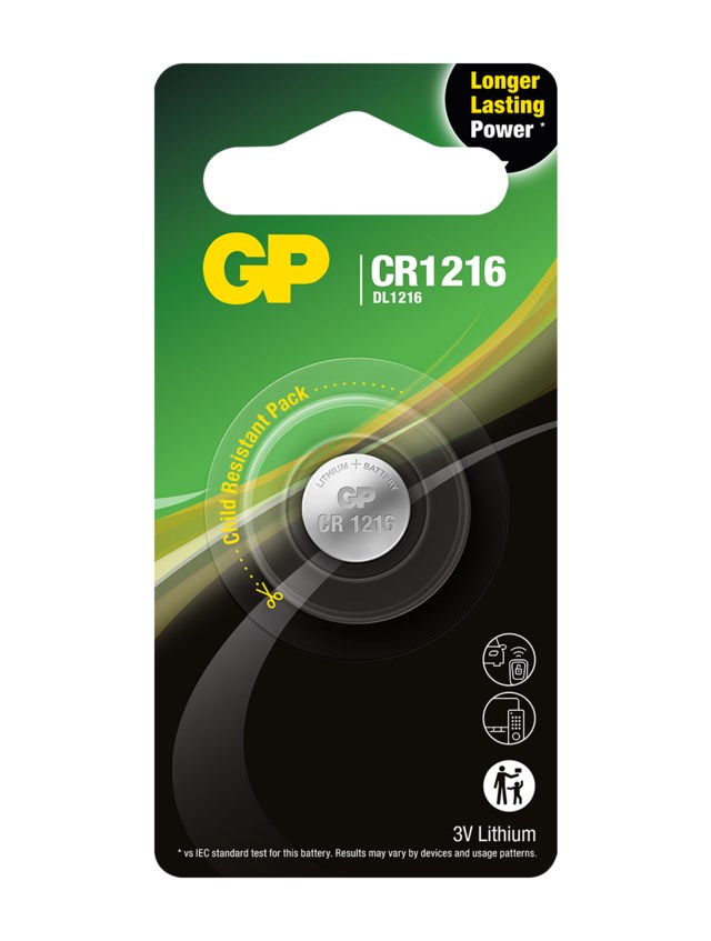 Batteri Lithium 3V Cr1216 - 1
