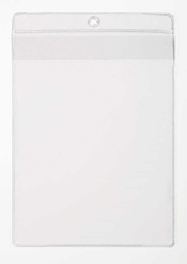 Skyltficka  med upphängningshål, toppflik A4S - 1