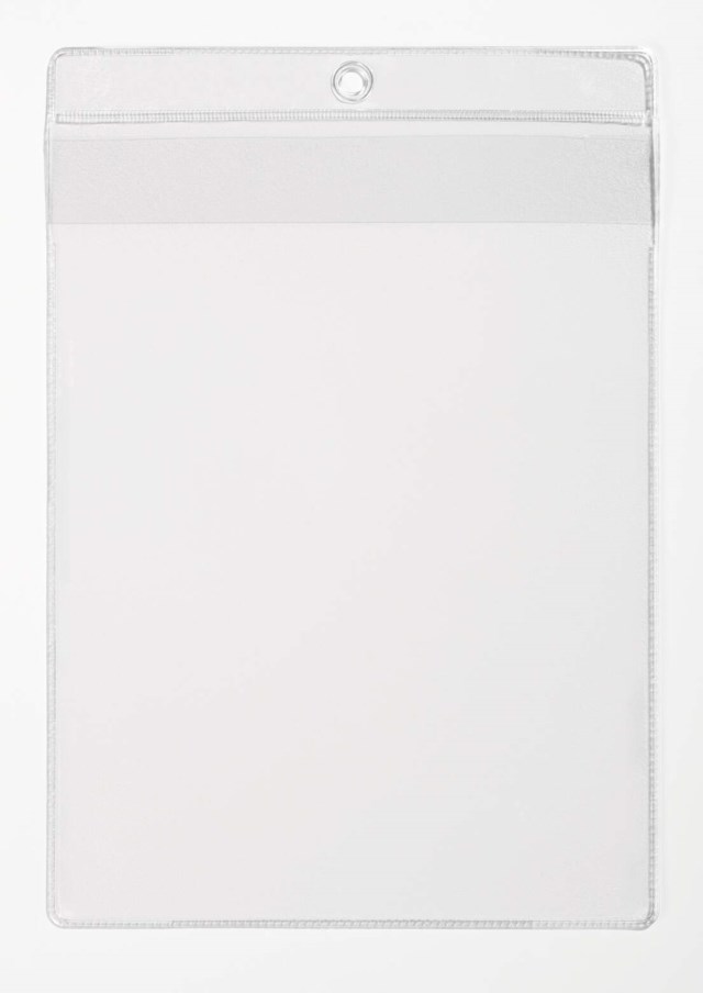 Skyltficka med upphängningshål, toppflik A4S - 1