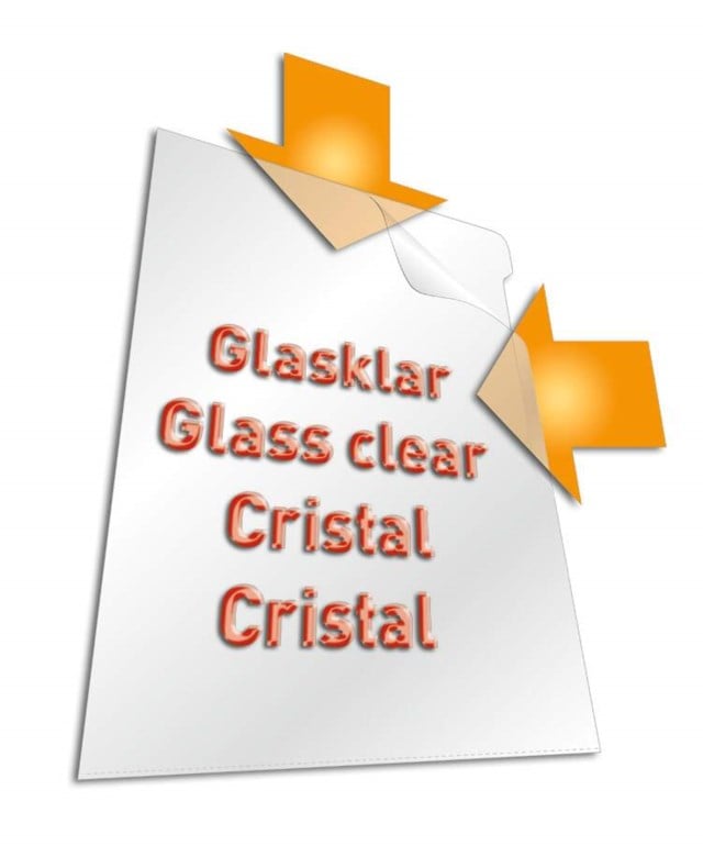 Plastmapp transparent STANDARD A4 glasklar PP frp med 100 st - 1