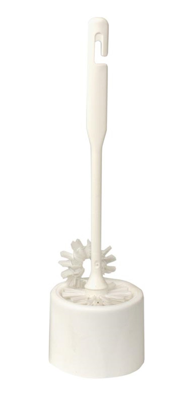 WC-Set 43cm m rensborste vit - 430mm - 1