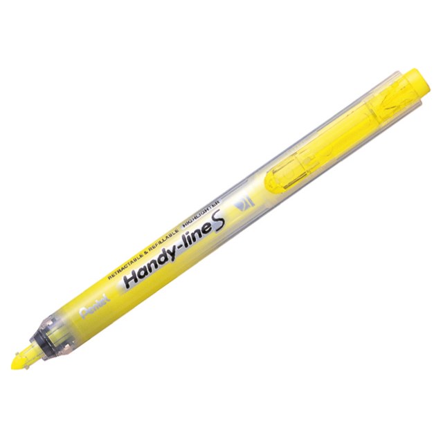 Överstrykningspenna Pentel Handy-line S gul - 1