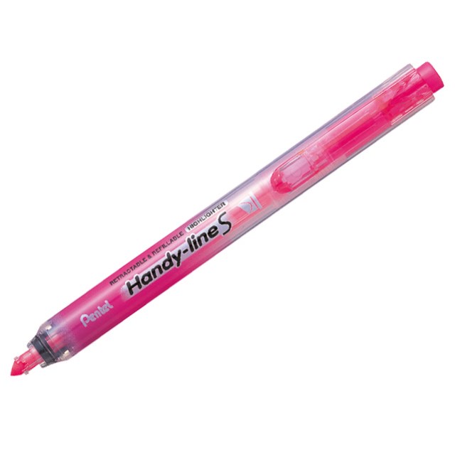 Överstrykningspenna Pentel Handy-line S rosa - 1
