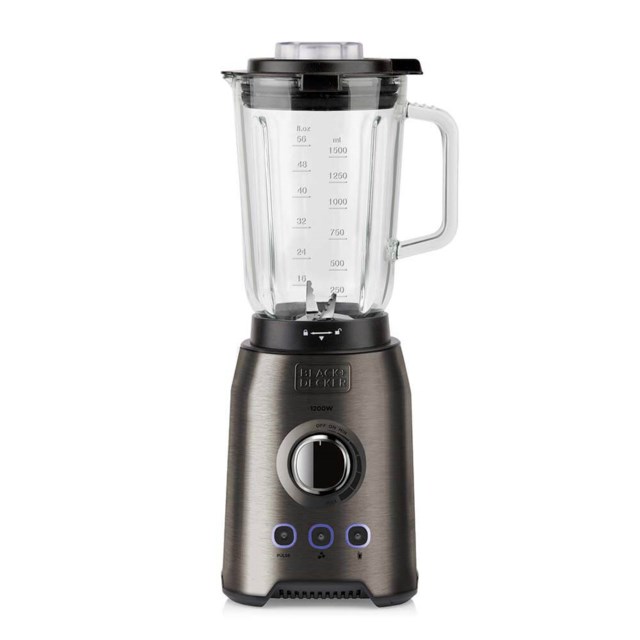 Blender Black+Decker 1,5L Borstat stål 1200W - 1,5L - 1