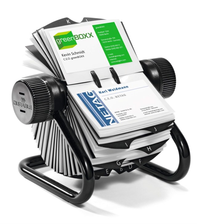 Visitkortssnurra Durable VISIFIX®, 400 visitkort - 1