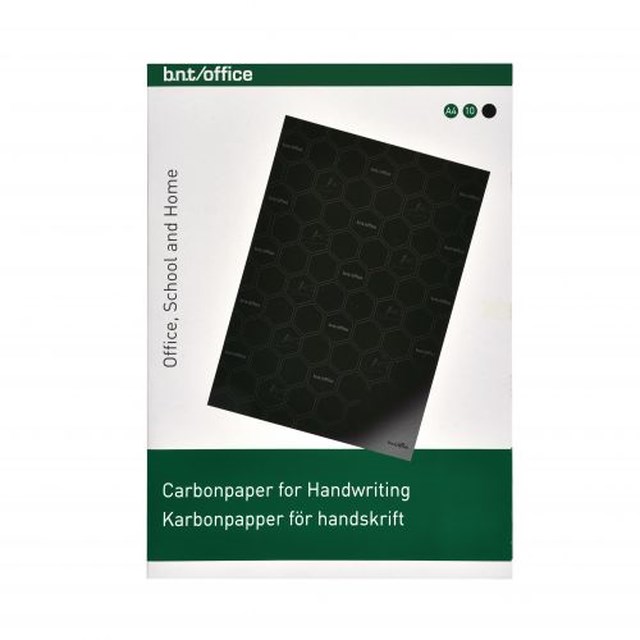 Karbon Interplastic A4 svart 10st/fp - A4 - 1