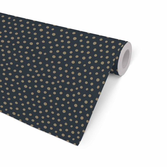 Presentpapper SpotOn mörkblå/guld 57cm x 154m 7kg - 570mmx154m - 1