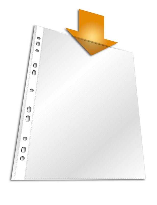 Plastficka för pärm STANDARD A4 PP 10 st/påse - 1