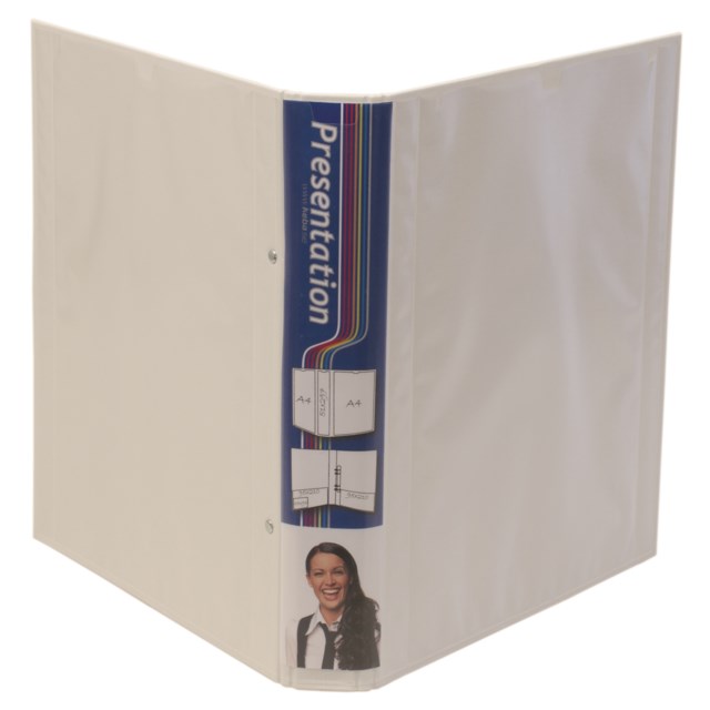 Presentationspärm Kebaring A4+ D-ring 40mm vit - A4+ - 1