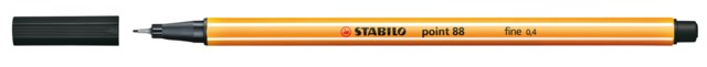 Fiberpenna Stabilo Point 88 Fineliner svart - 0,4mm - 1