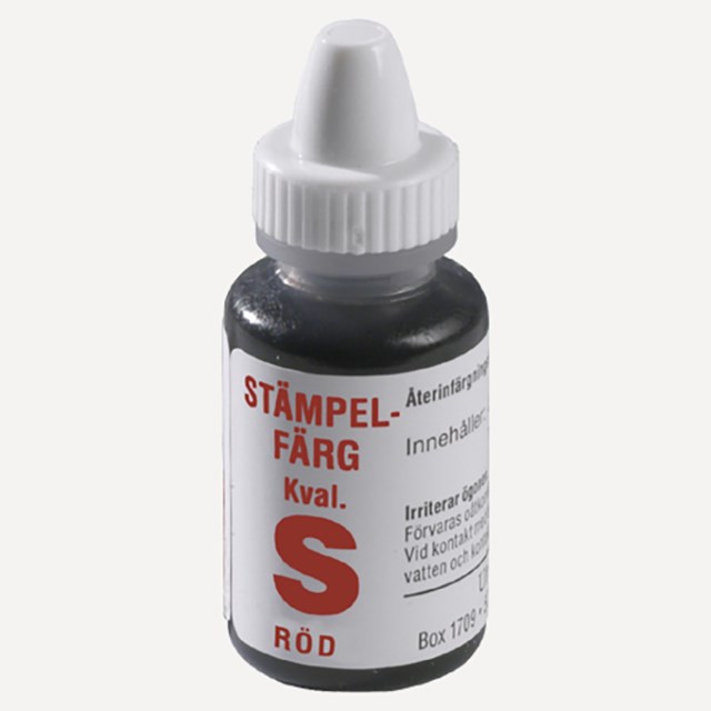 Stämpelfärg Kvalitet S Unistamp/Perma 10ml röd - 10ml - 1