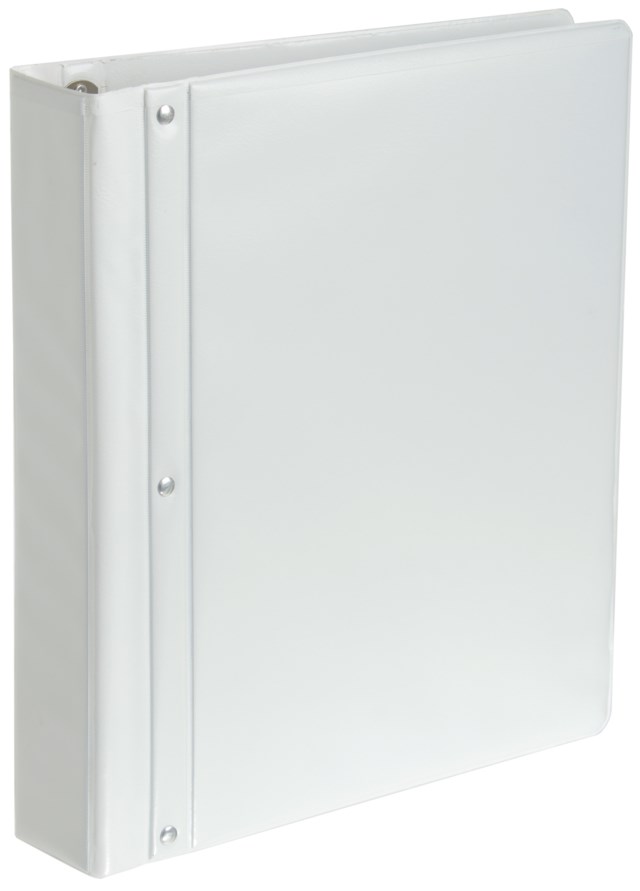 Gaffelpärm PP A4 56mm med ficka vit - A4 55mm - 1