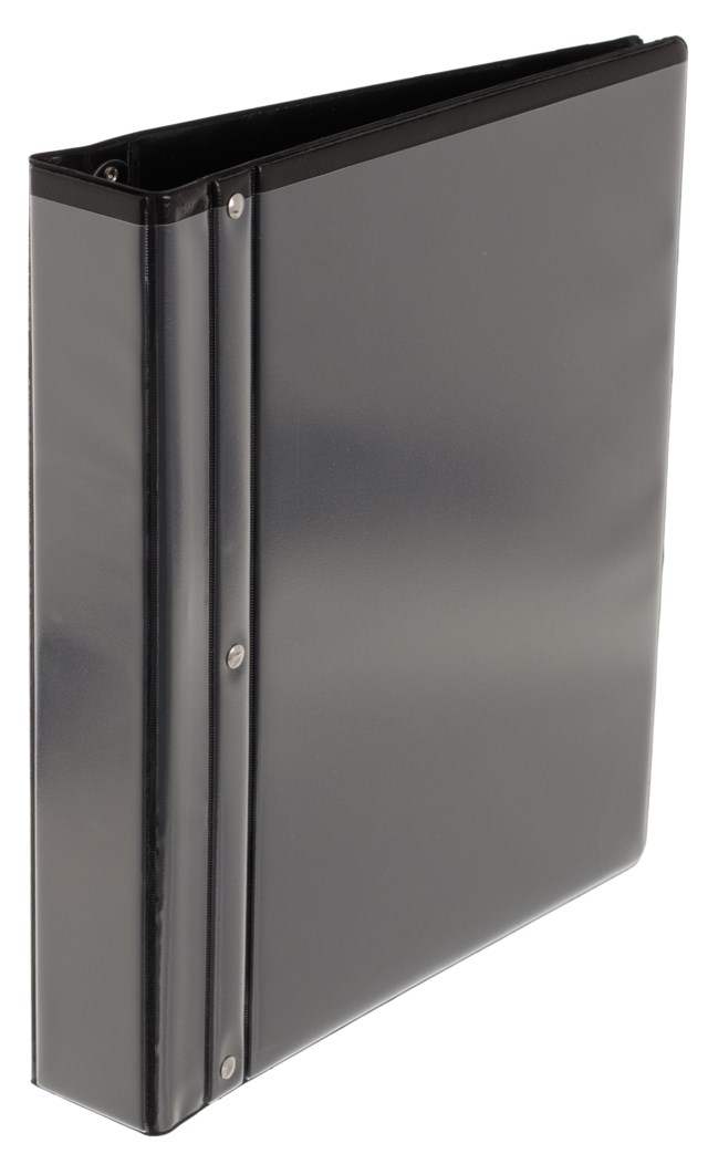 Gaffelpärm PP A4 56mm med ficka svart - A4 55mm - 1